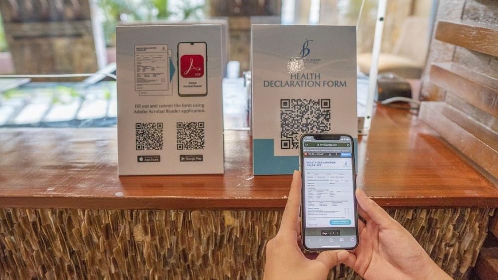 The Bellevue Resort Панглао Экстерьер фото QR code check-in system